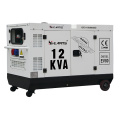 12KVA EV80 Motor Silent estable Potencia de dos cilindros Generador diesel enfriado por agua